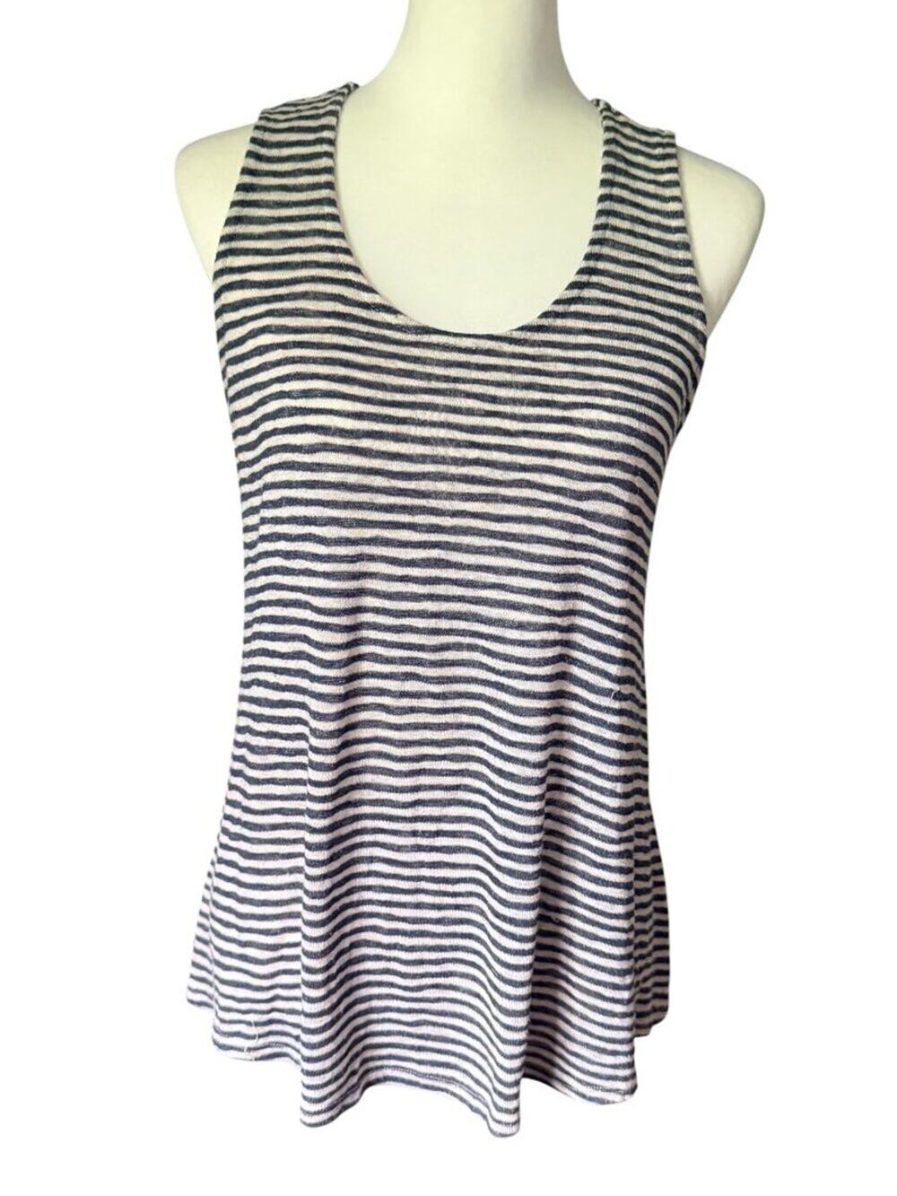 W5 Women's Tank White and Blue Size Small